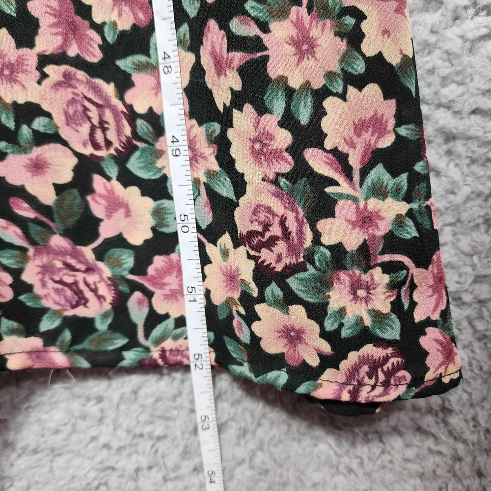Joni Blair Womens Dress Floral Vintage Size 13 Emperor Waist 80's - Picture 5 of 10